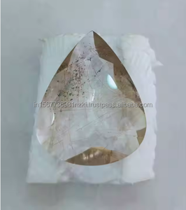 Increíble corte de rutilo de cobre para la fabricación de joyas, cabujones de rutilo de cobre, cabujón hecho a mano para collar colgante, piedra preciosa con parte posterior plana - Product Image 3