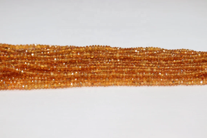 AAA Spessartite Grenat Perles Rondelle Facettes 3.5-5.5mm 17 Pouces Pierre Naturelle pour la Fabrication de Bijoux - Product Image 3