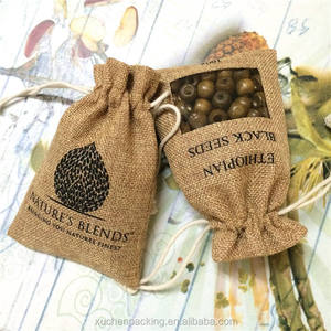 Saco de Yute de Primera Calidad para Granos de Café con Impresión de Logotipo Personalizado para Empaque de Exportación de Café - Product Image 3