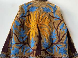 Handmade Suzani Velvet Short <b>Jackets</b> Embroidery Coat Suzani <b>Jackets</b> Handmade Festival <b>Wedding</b> Coat | Duster Floral Outerwear - Product Image 3