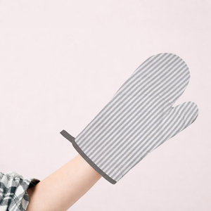 Professional Good Quality Yarn Dyed Cotton <b>Oven</b> Mitts Highest Selling Stripe Design Beautiful <b>Oven</b> Mitten in India. - Product Image 2
