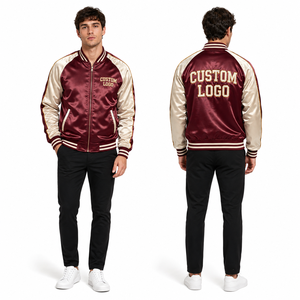 Chaqueta de Satén Personalizada para Hombre - Bordado al por Mayor, Color y Logotipo Personalizados, Servicio OEM, Alta Calidad - Product Image 1