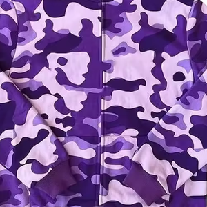 Wholesale Digital Printing New Arrival <b>Full</b> Face Sublimation Hoodie Heavyweight Print Oversized Plain <b>Full</b> Zip up Thermal Hoodie - Product Image 3