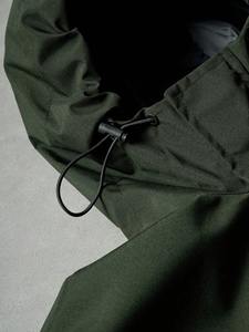 Mens Custom Logo Water Resistant Nylon Hoodies Tracksuit LOW MOQ Stand Collar Zip Jacket Adjustable Pants Outdoor Supplier - Product Image 4