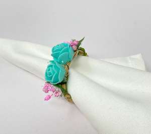 Anillo para Servilletas de Acrílico Rosa, Clásico, Circular, Duradero y Ecológico, 2.5cm, para Camping - Product Image 3