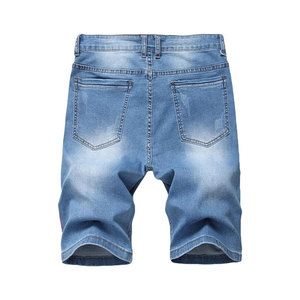 <b>Mens</b> Ripped Denim Shorts Casual <b>Jeans</b> Shorts Trendy Streetwear Fashion - Product Image 5