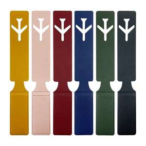 Etiqueta de Equipaje de Cuero Genuino, Elegante y Lujosa, Personalizada con Nombre del Viajero y Logotipo Grabado, Suave, Ideal para Regalos Promocionales - Product Image 6