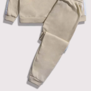 Ensemble de survêtement personnalisé pour hommes, respirant, en tissu tricoté brossé, coupe décontractée, à manches longues, avec sweat à capuche et pantalon de jogging, vente en gros - Product Image 3