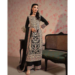 Beau haut-bas et ensemble Dupatta fantaisie pour femmes pour les fêtes - Product Image 4