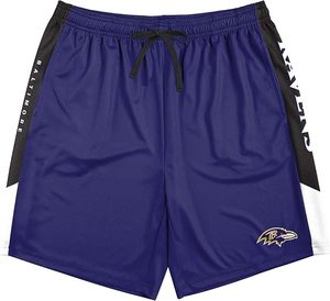 Pantalones Cortos Deportivos Duraderos de Poliéster Negro de los Jacksonville Jaguars, Bordados, con Franjas Laterales Color Verde Azulado y Logotipo del Equipo - Product Image 3