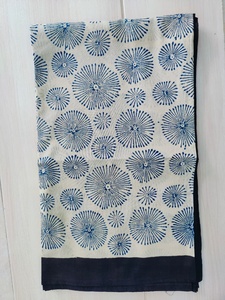Hand Made Block Printed 100% Cotton Wooden Block Printed Women Beach Pareos Longs Sarongs Beach Cover <b>Indian</b> <b>Scarfs</b> - Product Image 3