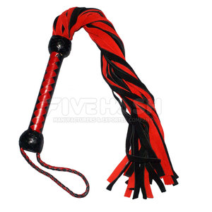 Leather <b>Flogger</b> Soft Leather Material Strong Grip Handle Multi Strip Design Leather <b>Flogger</b> Easy Daily Use - Product Image 4
