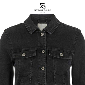 Chaqueta Vaquera Vintage Versátil para Mujer, Manga Larga, Fabricación OEM para Marcas de Ropa Personalizada y Distribuidores Mayoristas de Moda 2026 - Product Image 5