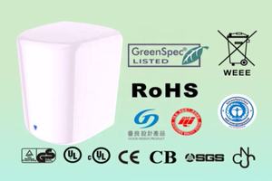 Secador de manos eléctrico comercial de acero inoxidable resistente de alta velocidad con sensor infrarrojo bajo DB 70 para hoteles y hogares - Product Image 4