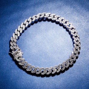 Chaîne de cheville et bracelet cubain Iced Out en CZ taille ovale, plaqué or, bijoux de fête Hip Hop - Product Image 5