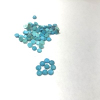 Pierre facettée bleu turquoise naturel 5 mm, taille brillante, certifiée IGI, qualité supérieure, taille rose, Rida Creations, diamètre du trou 5 mm