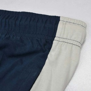 <b>Men's</b> <b>Navy</b> Blue Sweatpants With Gray Side Stripe Elastic Waist Drawstring Casual <b>Joggers</b> 100% Cotton Midweight Autumn Wear - Product Image 5