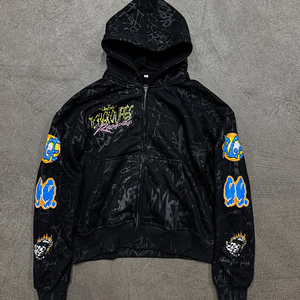 High Quality <b>Waterproof</b> Embroidered Heavyweight Fleece Turtleneck Collar Lined Winter Custom Streetwear Oversized Thick Pullover - Product Image 2