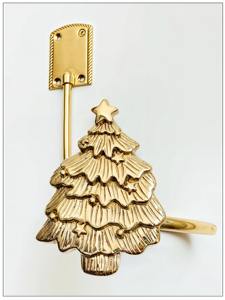 Organizador de cortinas con forma de árbol de Navidad, perfecto para decoración navideña, dormitorios, salas de estar y eventos festivos, de la India. - Product Image 6