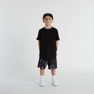 Ensemble de Vêtements d'Été 2026 pour Enfants : T-shirt 100% Coton et Short Assorti, Motif Uni, Tenue Décontractée pour Garçons - Product Image 5