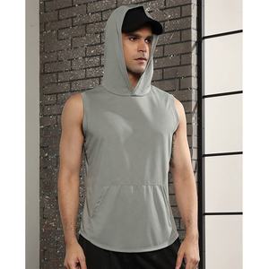 Unisex 3D Puntadas en contraste Sin mangas Sudadera con capucha Malla clásica 100% Poliéster Gimnasio Entrenamiento Sudaderas Camisetas sin mangas - Product Image 6