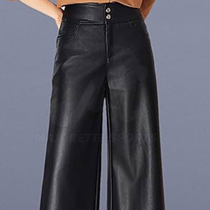 New Design Comfortable Women Leather Pants Premium Quality Soft Leather Classic Style For Casual Adult Use - Product Image 5