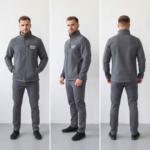 Custom Logo Men's Soft Shell <b>Jacket</b> Outdoor Wear Chest <b>Pocket</b> <b>Jackets</b> Men Waterpoof Softshell Full <b>Zipper</b> Top Men Hiking <b>Jackets</b> - Product Image 5