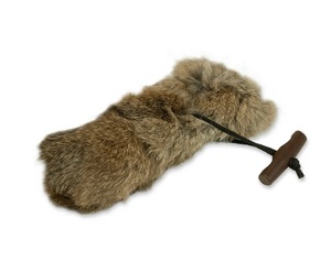Faux <b>Fur</b> Game Call Cover With Wooden Handle Portable Outdoor Hunting Dog Training Accessory All Seasons Use One Size - Product Image 4