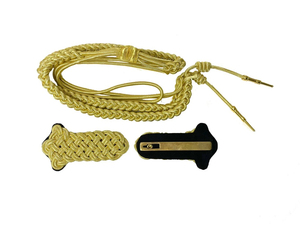 Aiguillettes Personalizadas al por Mayor para Uniformes y Suministros Ceremoniales, Hechas de Hilo de Oro, Hilo Rojo, Seda, Algodón y Poliéster, en Venta - Product Image 3
