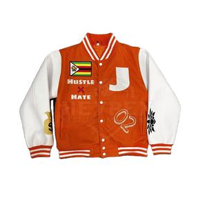 Vestes d'université personnalisables pour hommes, pour le football universitaire et le baseball, avec col montant et poches avant pour l'hiver - Product Image 1