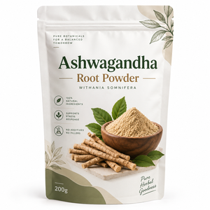 Poudre d'Ashwagandha à mailles fines 200g, poudre de racine d'Ashwagandha séchée naturellement, qualité export, fournisseur d'Inde au prix le plus bas - Product Image 1