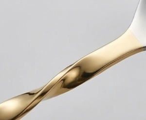 Elegant Stainless Steel Cocktail Spoons Twisted Handle Gold Silver Modern <b>Bar</b> <b>Tools</b> For Mixing Drinks - Product Image 2