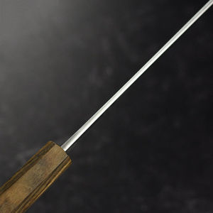 Couteau de chef japonais en acier Damas, pointe clip, bord dentelé, personnalisable OEM, cadeau pour père et mère avec garantie de 3 ans - Product Image 2