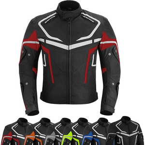 Chaqueta de Motocicleta para Hombre, Manga Larga, Armadura Protectora, Certificación CE, Tejido Transpirable, Equipo de Conducción para Todas las Estaciones - Product Image 1
