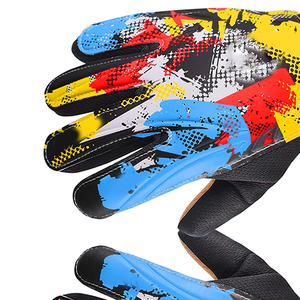 Gants de gardien de but en cuir à doigts entiers, très demandés, pour l'entraînement de football en extérieur, style uni multicolore pour équipes, fabriqués au Pakistan - Product Image 6