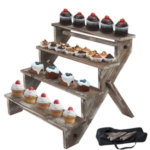 Handcrafted Vintage Teak <b>Wood</b> Multi-Tier Display Riser - Wholesale Price - Product Image 1