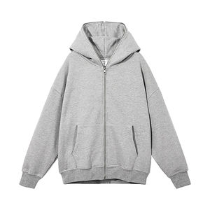 2025 Jacket Sweatshirts <b>Men</b> <b>Zip</b> <b>Up</b> <b>Hoodies</b> Jacket Retro Long Sleeve Oversized <b>Black</b> Hooded Sweatshirt Coats - Product Image 2