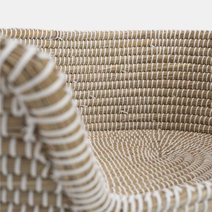Seagrass Pet Basket with <b>Cushion</b> Handmade <b>Storage</b> Basket Wholesale eco-friendly Made Viet Nam - Product Image 4