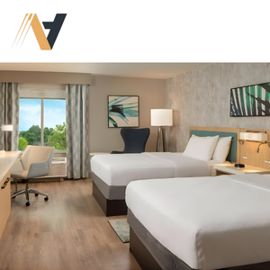 Juego de Muebles de Dormitorio Modernos para Hotel, Cama Queen Size, Construcción en MDF para Uso Comercial en Hilton Garden Inn - Product Image 2