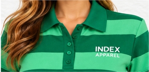 Index Apparel Women's Green Striped Polo Shorts Set Short Sleeve Quick Dry Sporty <b>2</b> <b>Piece</b> <b>Outfit</b> Spring <b>Summer</b> Regular Fit - Product Image 6