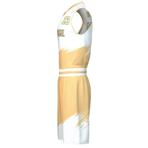 Ensemble de vêtements de basketball personnalisés pour femmes, 100% polyester, taille plus, sans manches, respirant, antibactérien, séchage rapide - Product Image 1