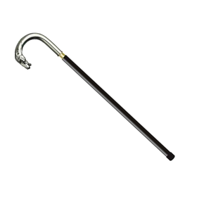 Canne de marche en laiton antique avec tête de cheval et poignée argentée – Durable, légère, capacité 750g, pour le camping et la randonnée, pour hommes et femmes - Product Image 2