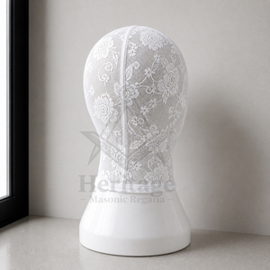HMR Premium Floral Lace Full Face Balaclava Mask – Breathable Mesh <b>Hood</b> for Fashion, Cosplay, Clubwear, <b>Bondage</b> & Fetish Styling - Product Image 4