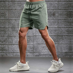Pantalones Cortos Deportivos Casuales para Hombre, Cintura Media, Secado Rápido, Transpirables, de Poliéster/Algodón, Cintura Elástica, para Gimnasio, Entrenamiento y Fitness - Product Image 5