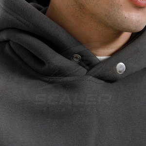 Sudadera con Capucha Extra Grande de Felpa 100% Algodón Premium, de Alta Calidad, Corte Holgado, Informal, Cálida y Elegante para Hombre - Product Image 6