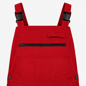 Salopette de travail industrielle en sergé de coton pour hommes, durable, multi-poches, genoux renforcés, porte-marteau, logo personnalisé - Product Image 4