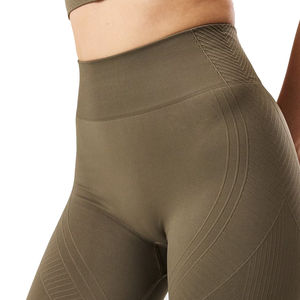 Leggings de Yoga Capri de Cintura Alta Anticelulíticos 3/4 para Mujer, Venta al por Mayor, Personalizados 2025, para Gimnasio y Entrenamiento, Servicio OEM - Product Image 5