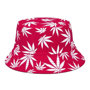 OEM Custom Printed 100% Cotton Bucket Hat | Vibrant <b>Leaf</b> Sublimated Casual Cycling Sun Hat Stack | Sialkot Headwear Factory - Product Image 4