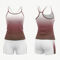 Ensembles d'entraînement de cheerleading ODM/OEM à sublimation intégrale avec strass, haut court et short noir et rose pour filles et adultes