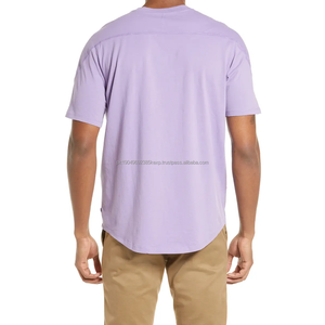 Custom <b>Men</b> Personalized <b>Men's</b> Soft Plain Cotton Tshirt Curved Hem Comfort <b>Longline</b> Print on Demand Graphic <b>T</b>-<b>shirts</b> for <b>Men</b> - Product Image 2